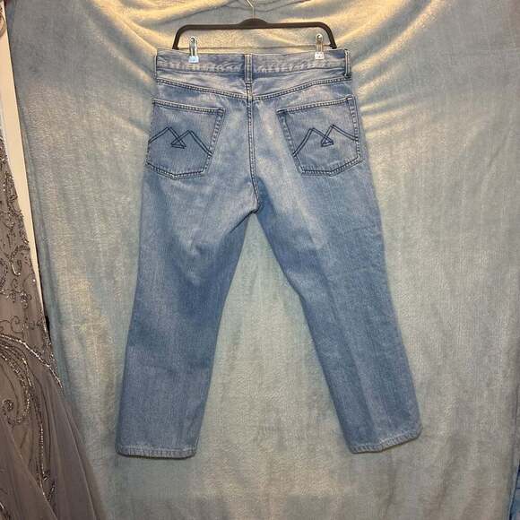 American Rag Denim Jeans Mens 34x32 DouglasStraight Fit Light Blue Wash Y2K - Picture 3 of 11